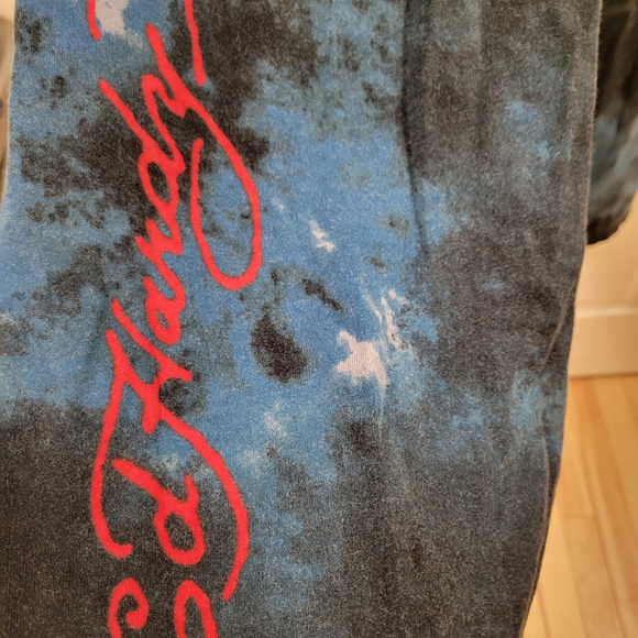 Ed Hardy Blue Graphic Sweatpants - Picture 10 of 12
